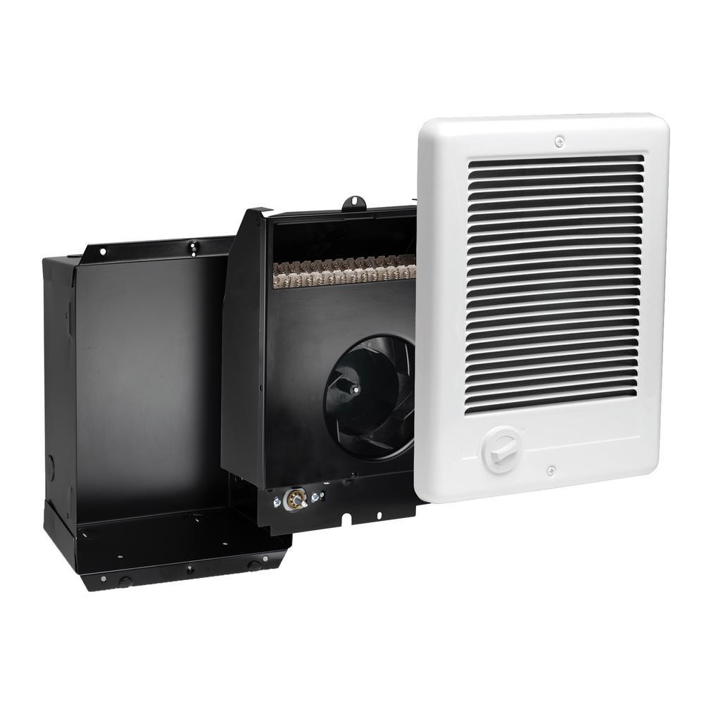 Com-Pak 1,000-Watt 120-Volt Fan-Forced In-Wall Electric Heater in White