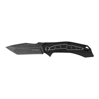 Kershaw 1376 Flatbed Assisted Flipper Knife 3.125" BlackWashed Tanto Blade