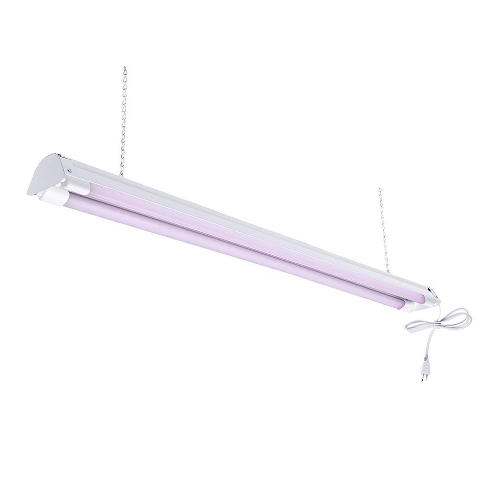 4 ft. 32-Watt Full Spectrum LED Grow Light Fixture (2 Tubes Included)