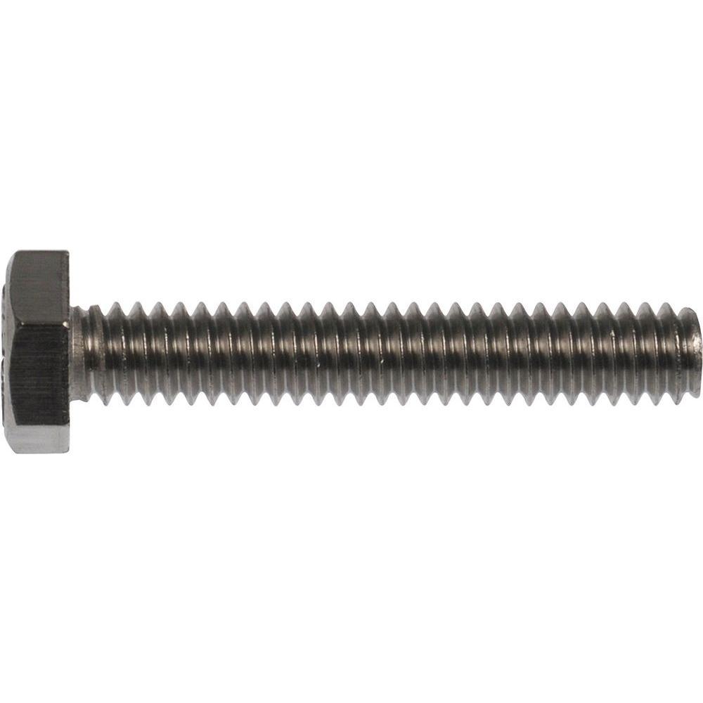 1/4 in. x 1-1/2 in. External Hex Full Thread Hex-Head Bolt (10-Pack)