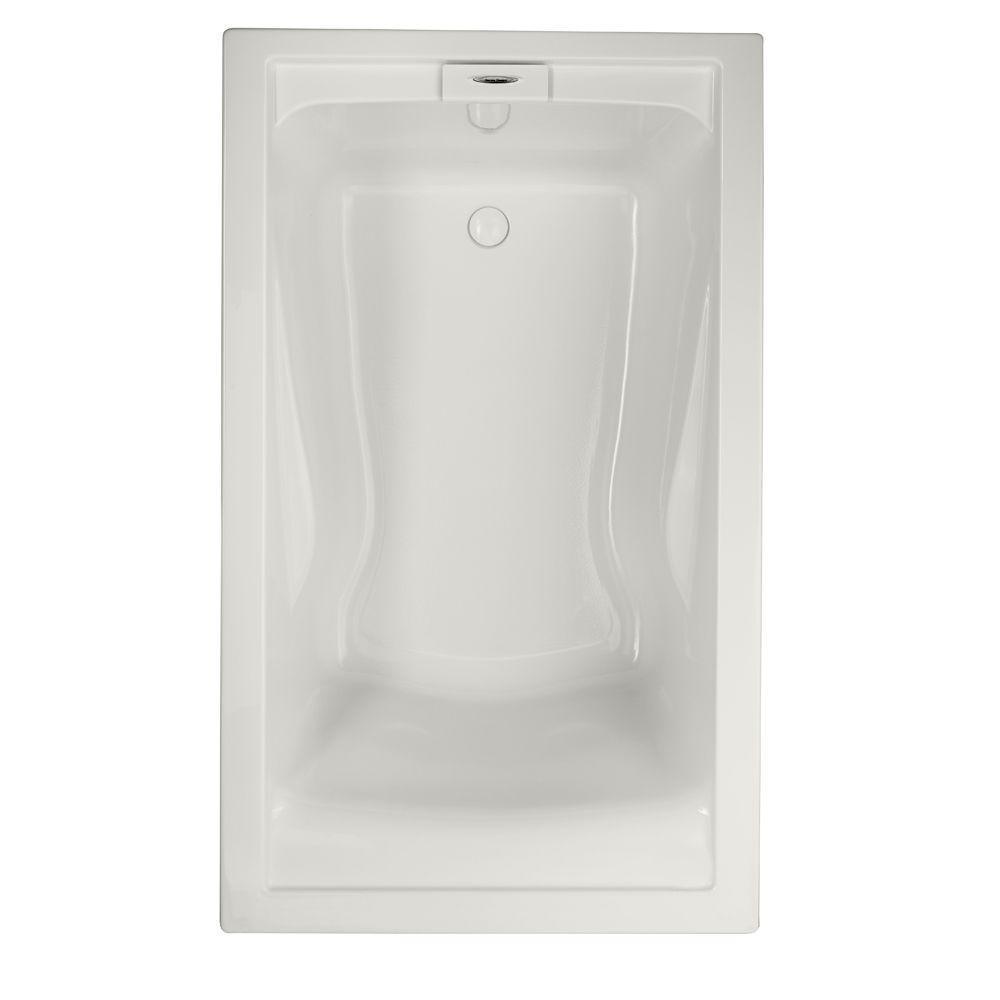 EverClean 5 ft. x 36 in. Soaking Tub with Reversible Drain in White