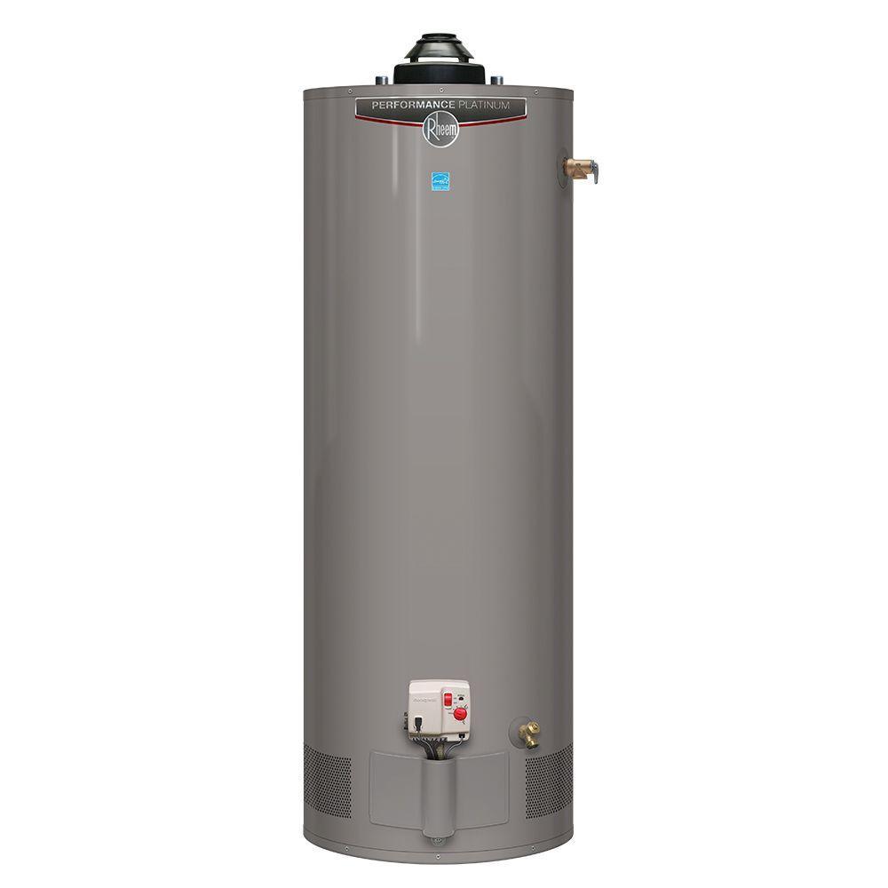 Performance Platinum 50 Gal. Short 12 Year 40,000 BTU Natural Gas Powered Damper ENERGY STAR Water Heater