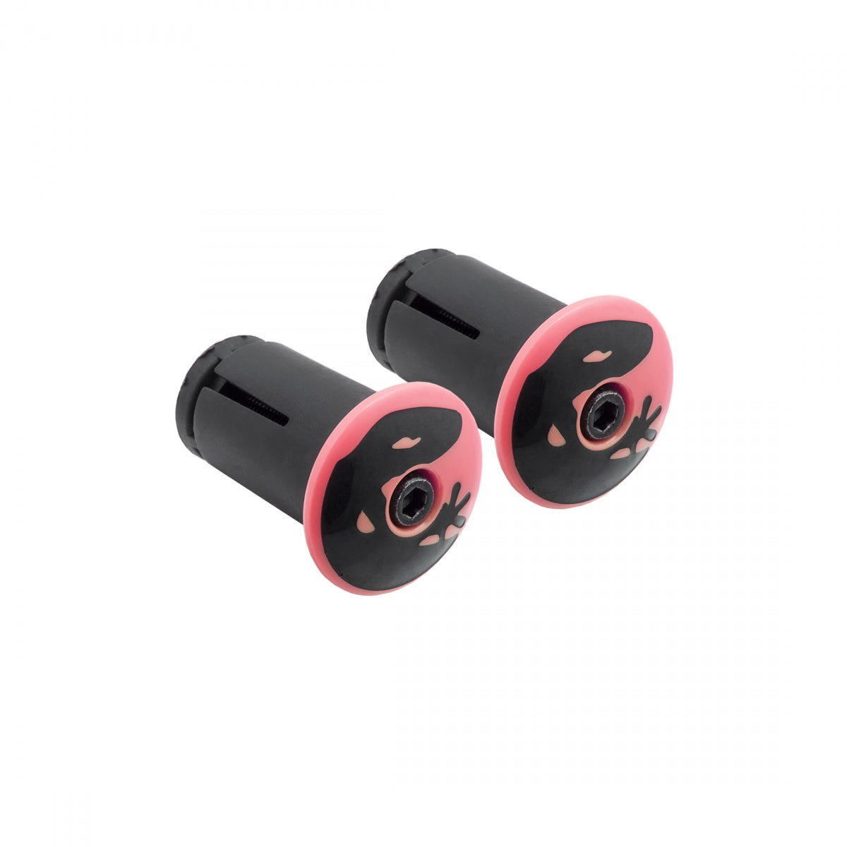 Lizard Skins DSP Bar Tape Plugs Neon Pink
