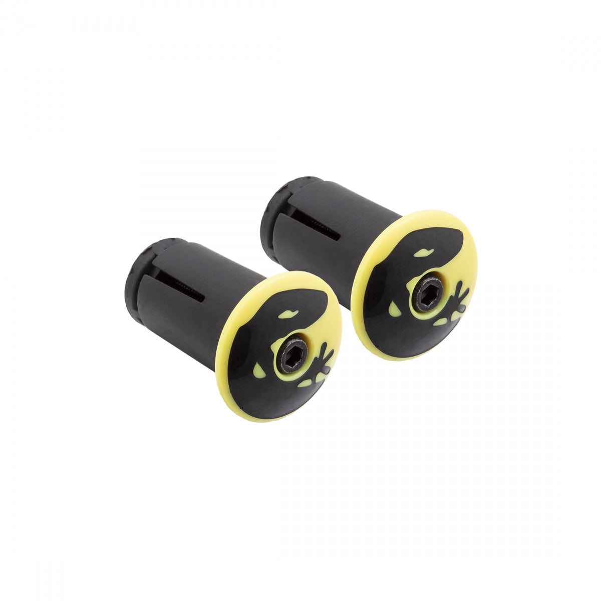 Lizard Skins DSP Bar Tape Plugs Neon Yellow