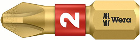 Wera 05073333001 Insert Bit - Carded Pack of 1 Phillips Tip Ph 2 25mm