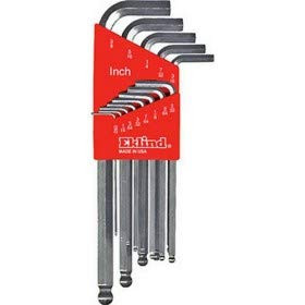 Eklind 13313 0.05-0.37 in. Ball-Hex-L Key Set - 13 Piece