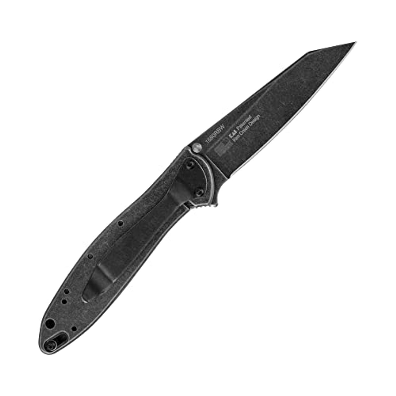 Kershaw 1660RBW Random Leek, Blackwash, 3 inch Sandvik Stainless Steel Blade - Image 2