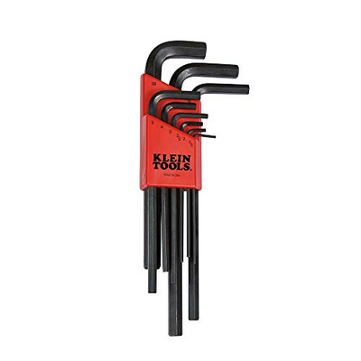 Klein Tools LMK10 L-Style Hex Key Caddy Set Metric, 9-Piece