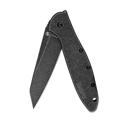 Kershaw 1660RBW Random Leek, Blackwash, 3 inch Sandvik Stainless Steel Blade