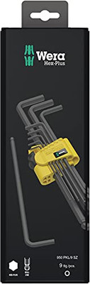 Wera 05133180001 950 Pkl/9 Sz N Sb Sae L-Key Set Boxed
