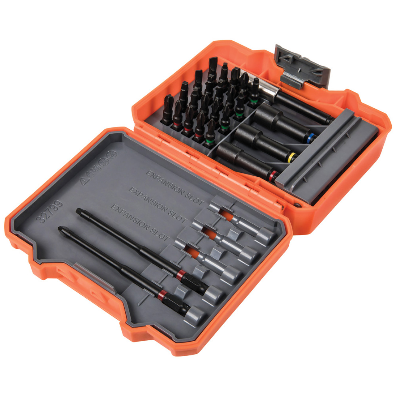 Klein Tools 32799 Impact Driver Bit Set, 26 Piece Nut Driver Bit Set with Case - Image 3