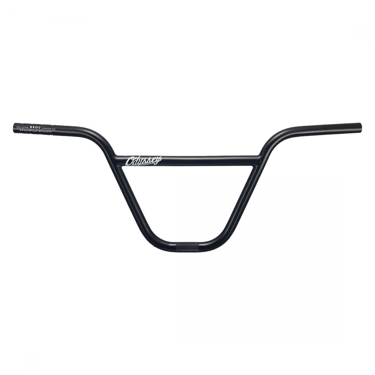 Odyssey BROC BMX Handlebar 9.8 Steel Clamp 22.2mm Rise 9.5 in Matte Black