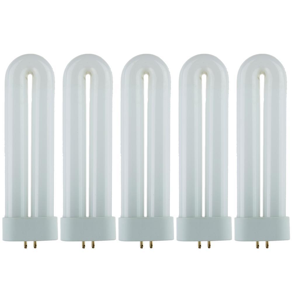 12-Watt FUL CFL T6 Plugin Fluorescent Black Light Bulb, Black Light (5-Pack)