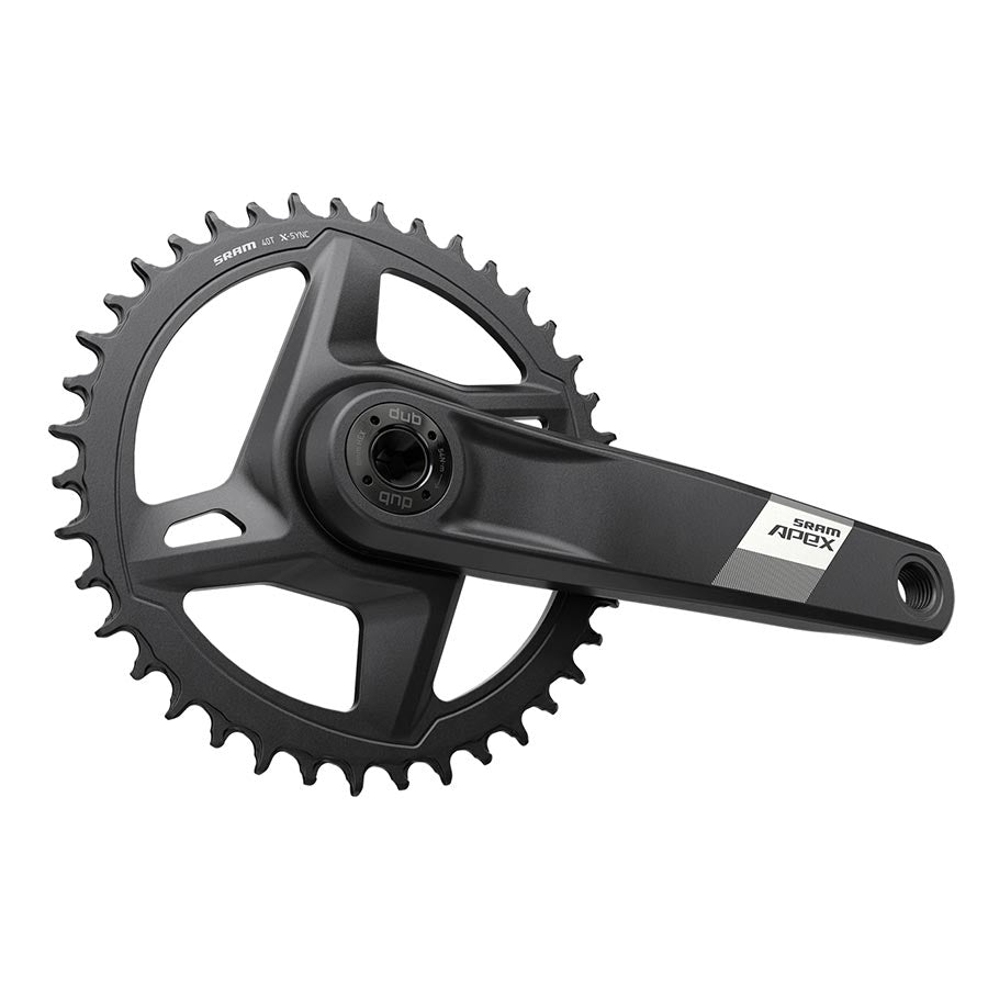 SRAM Apex D1 Crankset Speed: 12, Spindle: 28.99mm, BCD: Direct Mount, 42, DUB, 172.5mm, Black, Cannondale AI