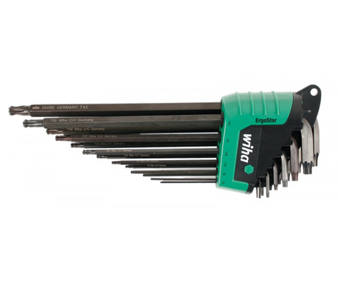 Wiha Torx Ball End L-Key Set, ErgoStar Holder, 13-Piece (36689)