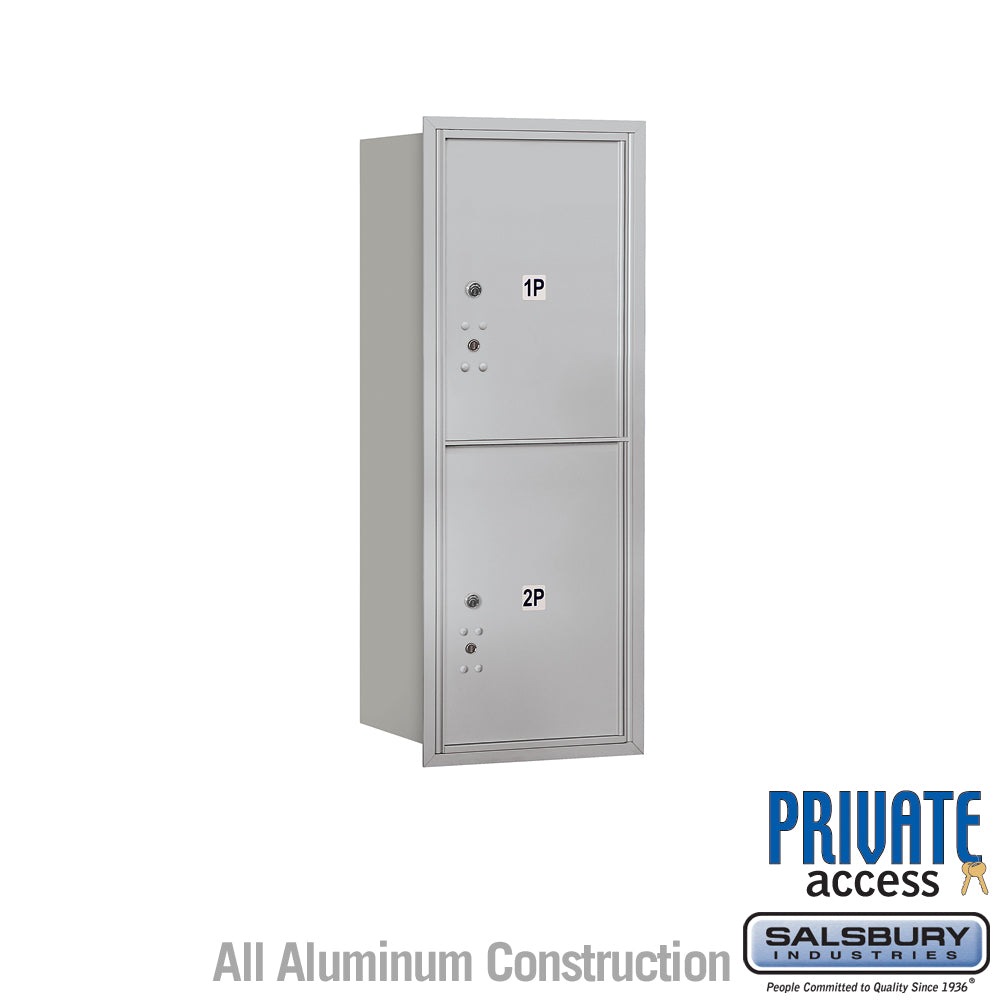 10 Door High Recessed Mounted Parcel Locker with Rear Loading
