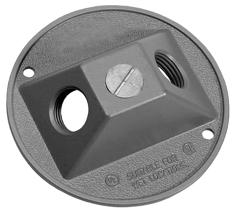 CR-2V COVER ROUND 2HOLE W/PRF