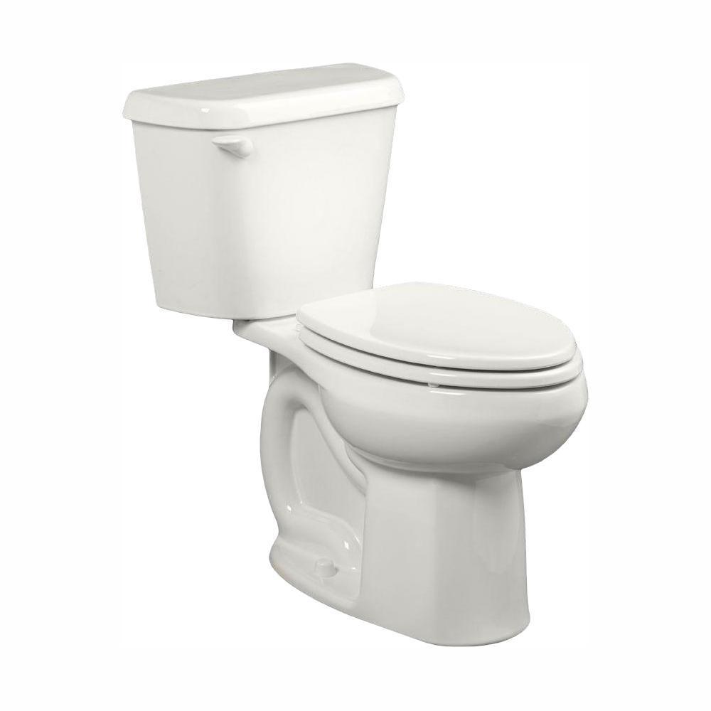 Colony 10 in. Rough-In 2-Piece 1.28 GPF Single Flush Elongated Toilet in White, Seat Not Included
