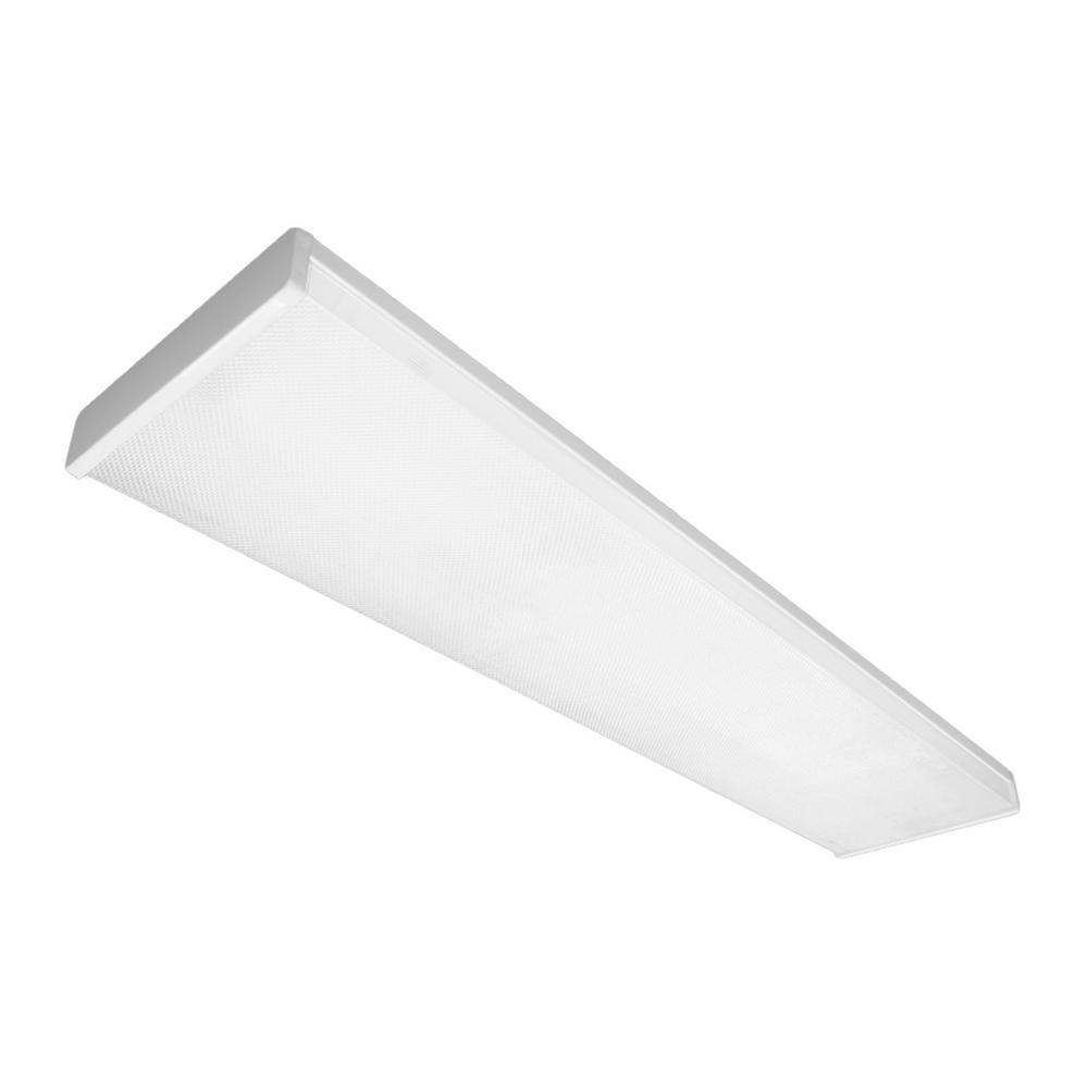 ACW 220-Watt Equivalent High-Output White Integrated LED Wraparound Ceiling Light Fixture, 5000K