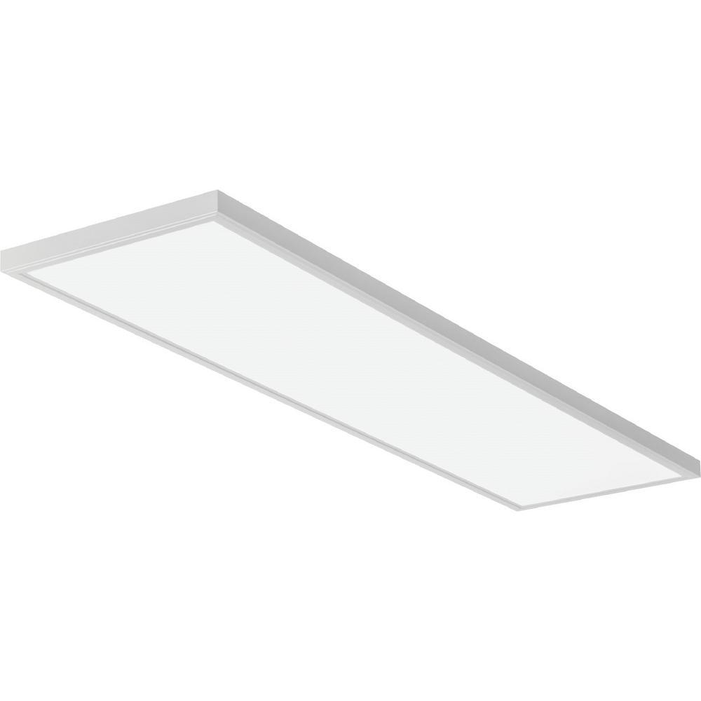 CPANL 1 ft. x 4 ft. White Integrated LED Selectable Lumen Flat Panel Light, Cool White 4000K