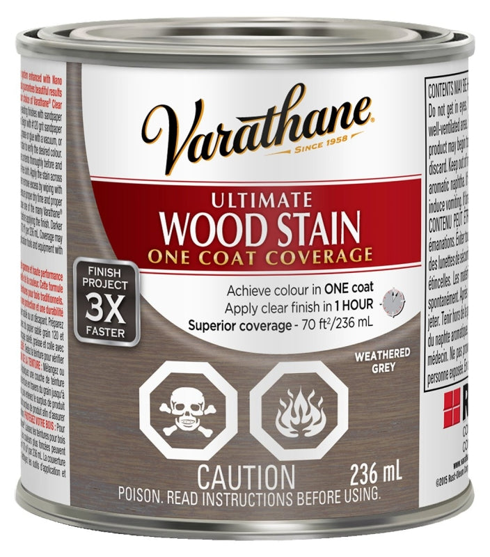 Varathane 302969 Stain, Weathered Gray, Liquid, Can