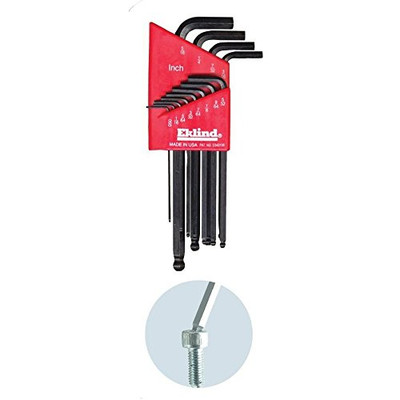 Eklind 13212 Long Series Ball-Hex-L Key Set 12 Count