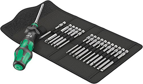 Wera 05057483001 Kraftform Kompakt Turbo Imperial 1 Screwdriver Bit Set, 19 Pc