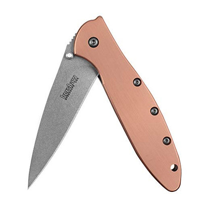 Kershaw 1660CU Leek Copper Pocketknife EDC, 3" CPM 154 Steel Blade