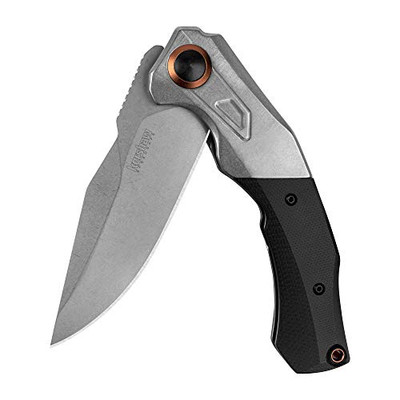 Kershaw 2075 Payout Assisted Flipper Knife 3.5" Stonewashed D2 Clip Point Blade