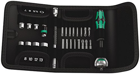Wera Zyklop Ratchet Socket & Bit Set – 26-Piece, Metric, with Pouch (05051045001)