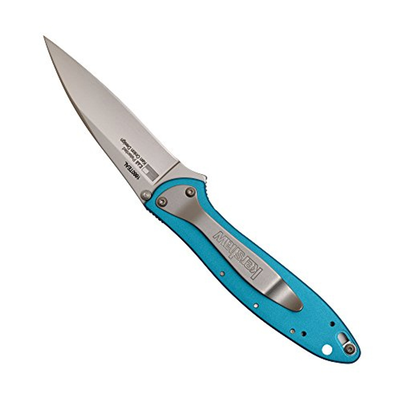 Kershaw 1660TEAL Leek, Teal Pocket Knife; 3 Bead-Blasted H-Performance Sandvik - Image 3