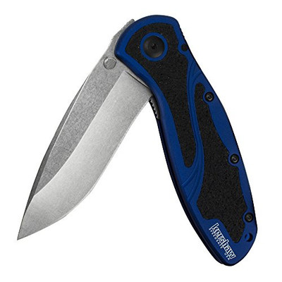 Kershaw 1670NBSW Blur - Navy Blue, Stonewash