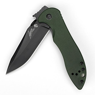 Kershaw 6074OLBLK Emerson CQC-5K Pocket Knife, 3" Manual Opening Folding Knife
