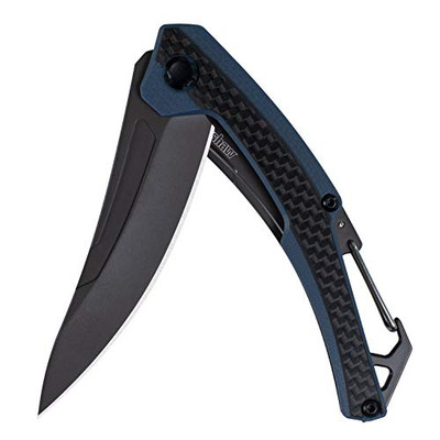Kershaw 1225 Reverb XL Folding Knife 3" Upswept Blade, Blue-Gray G10 Handle