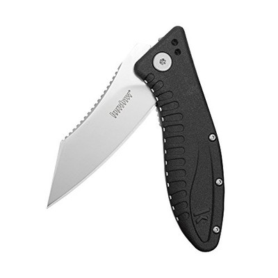 Kershaw 1319 Grinder Folding Pocket Knife, Stainless Steel Blade