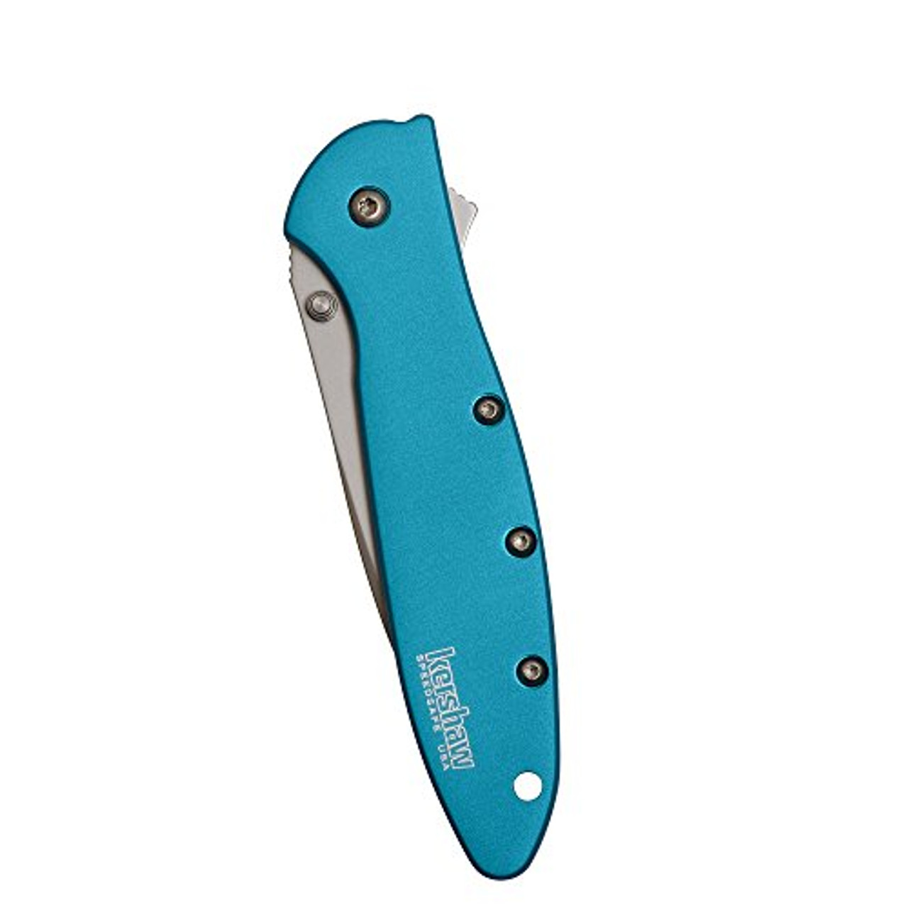 Kershaw 1660TEAL Leek, Teal Pocket Knife; 3 Bead-Blasted H-Performance Sandvik - Image 2