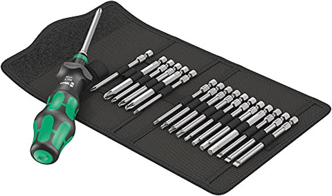 Wera Kraftform Kompakt Turbo 1 SAE Screwdriver Bit Set – 19-Piece (05057482001)