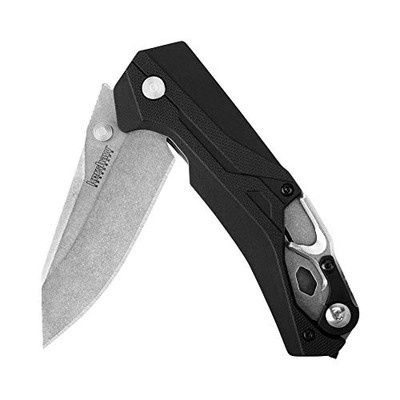 Kershaw 8655 Drivetrain Drop Point Pocket Knife, 3.2in. Blade, SpeedSafe Opening