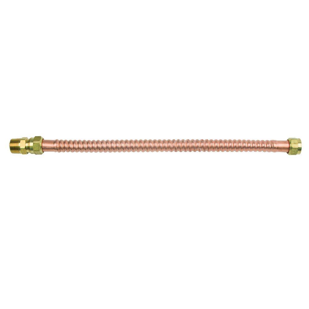 3/4 in. FIP/MIP x 3/4 in. FIP x 18 in. Copper Water Heater Connector (7/8 in. O.D.)