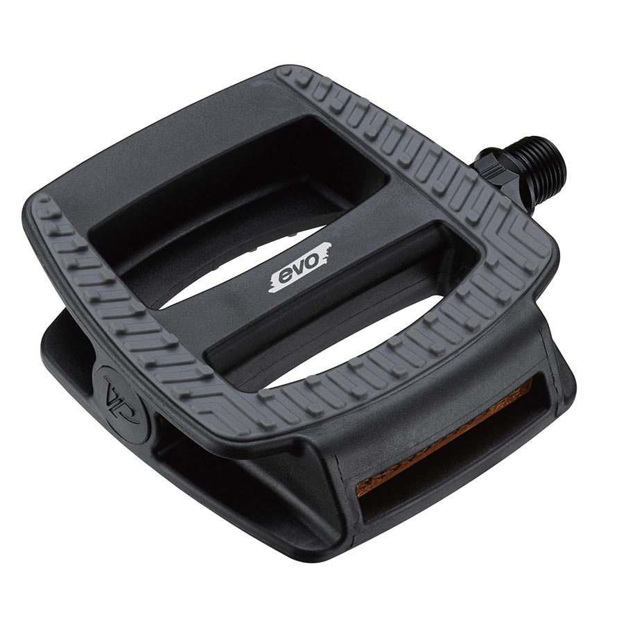EVO Comfort Cruiser Pedals Body: Nylon, Spindle: Steel, 9/16'', Black