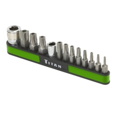 Titan Tools 16113 13 Piece Tamper Resistant Torx Bit Set