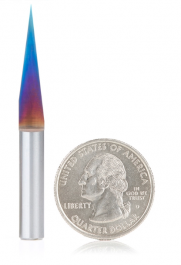 Amana Tool Solid Carbide 15-Deg 0.005 x 1/4 in, Spektra Router Bit 45611-K