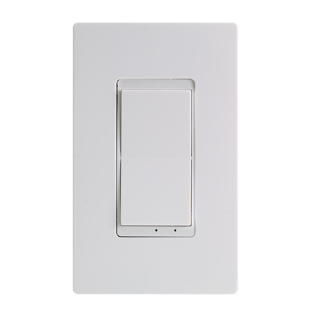 Smart Switch Indoor Wi-Fi In-Wall Switch Amazon Alexa/Google Asst, Remote, Multiple Scene Control and Schedules