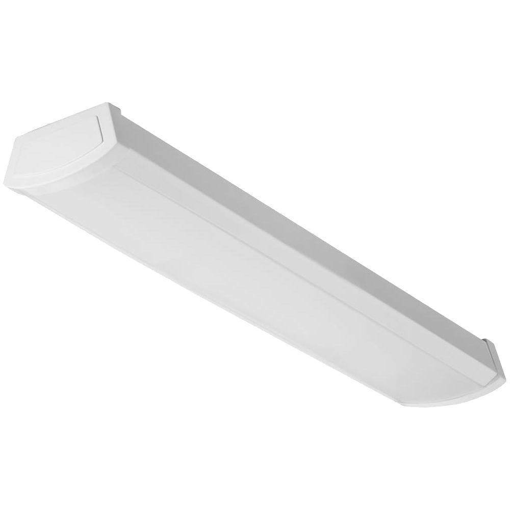 Contractor Select FMLWL 2 ft. Dimmable 20-Watt 1400 Lumens 4000K White Integrated LED Wrap Light Fixture