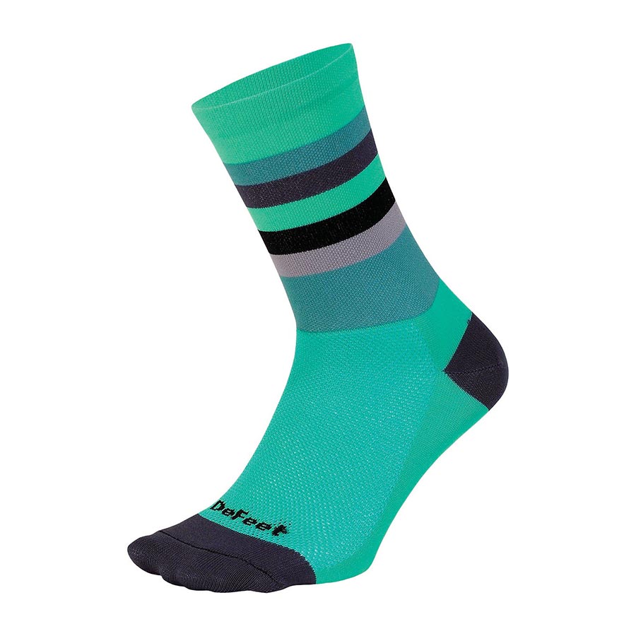 DeFeet Aireator 6" Socks Maverick Celeste/Graphite, XL, Pair