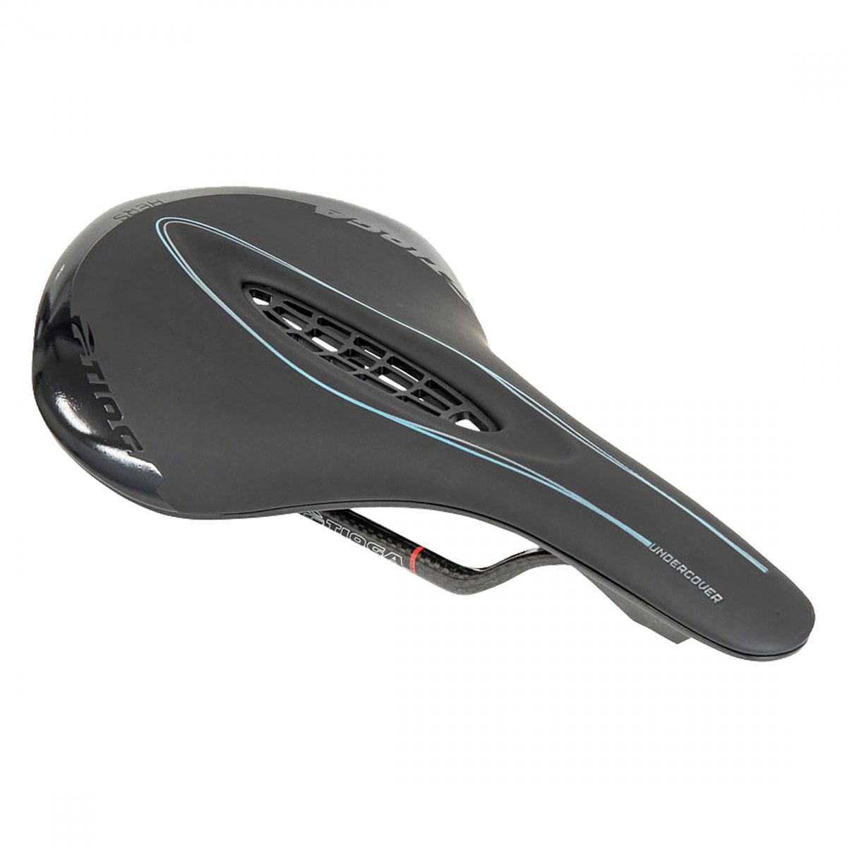Bike Saddle Tioga Undercover Hers Titanium Bio X-Pad SL Womens Black