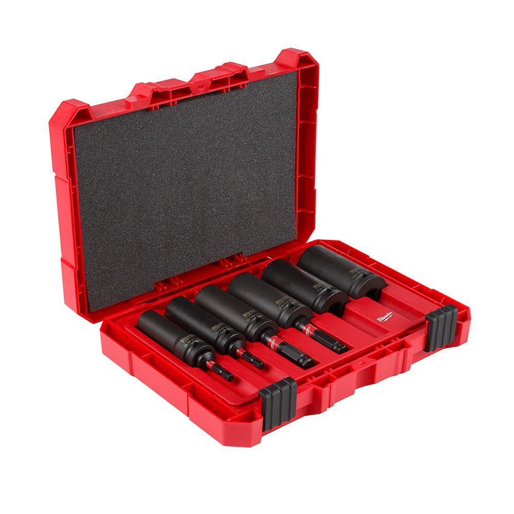 SHOCKWAVE Lineman's 1/2 in. Drive 2-in-1 12-Point Socket Set (10-Piece)