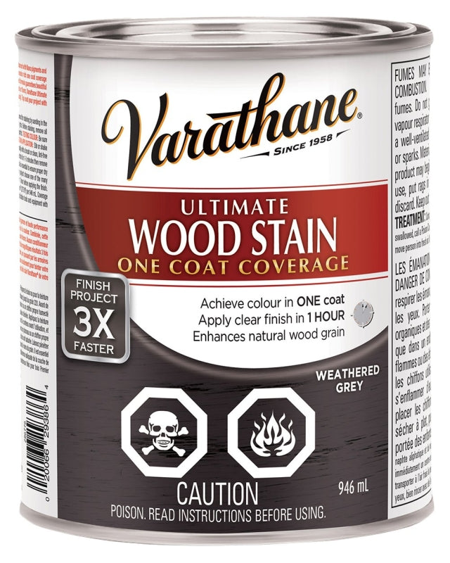 Varathane 286776 Stain, Weathered Gray, Liquid, Can