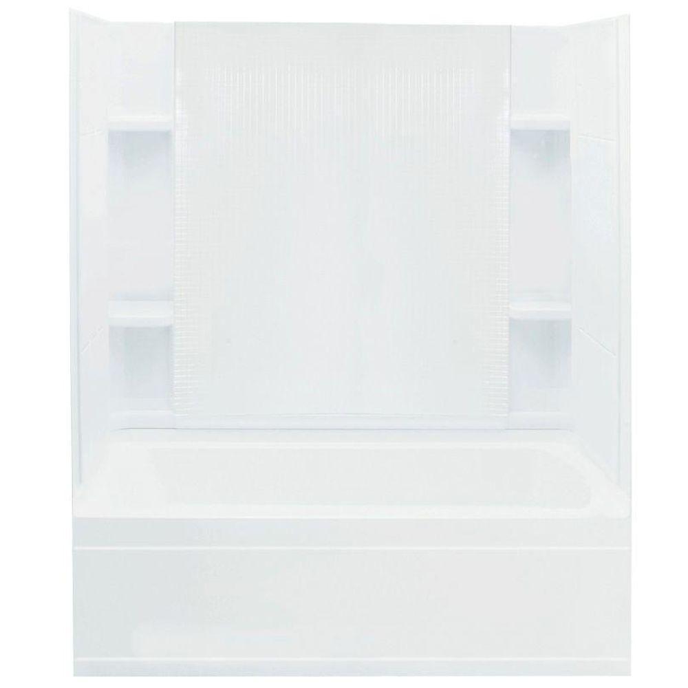 Accord 36 in. x 60 in. x 76 in. Bath and Shower Kit with Right-Hand Drain in White