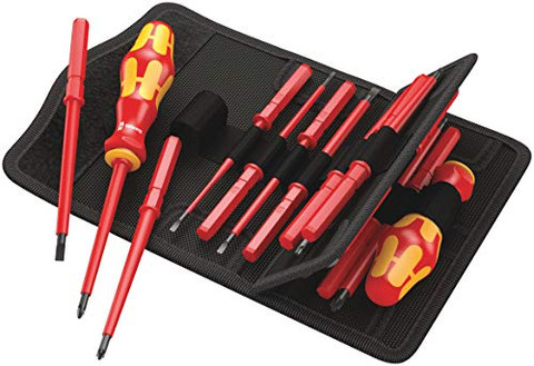Wera Kraftform Kompakt VDE 17 Universal 1 Screwdriver Bit Set – 17-Piece (05059030001)